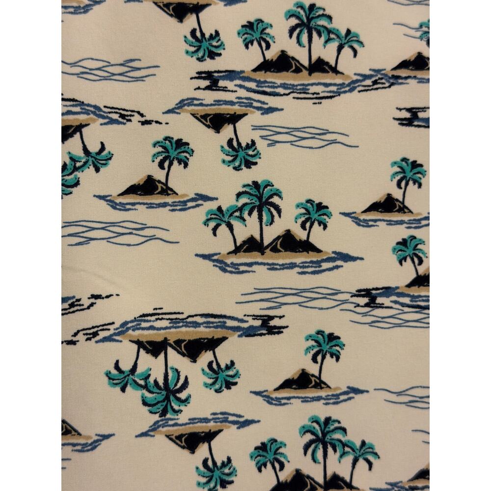 Eddie Bauer Kids Palm Tree Hawaiian Print Hawaiian button down Shirt- size 5 - Picture 4 of 5